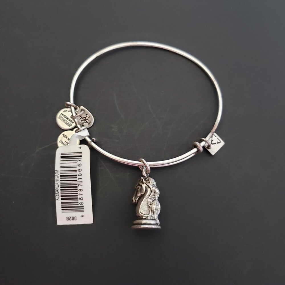 NWT ALEX AND ANI "THE KNIGHT" BRACELET Chess Horse 750 - Picture 5 of 5